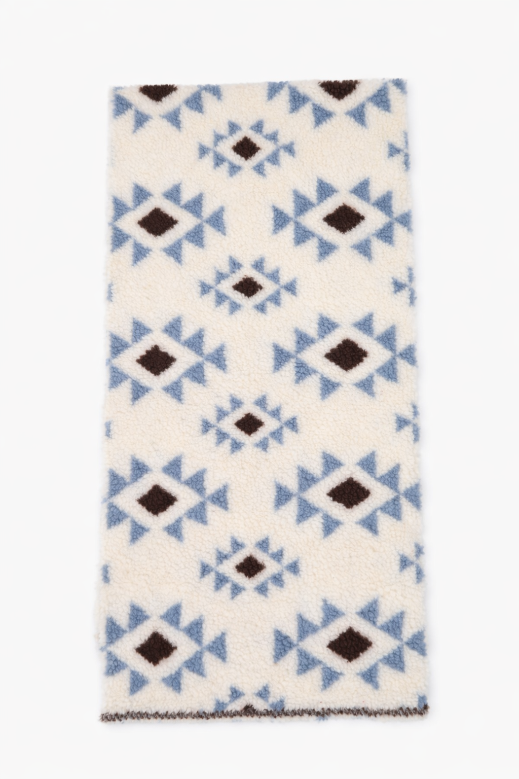 Patterned sherpa fleece printed