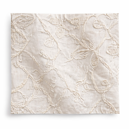 Cotton voile embroidered