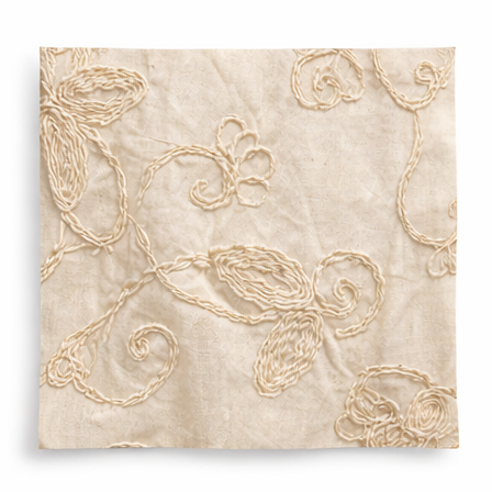 Cotton voile embroidered