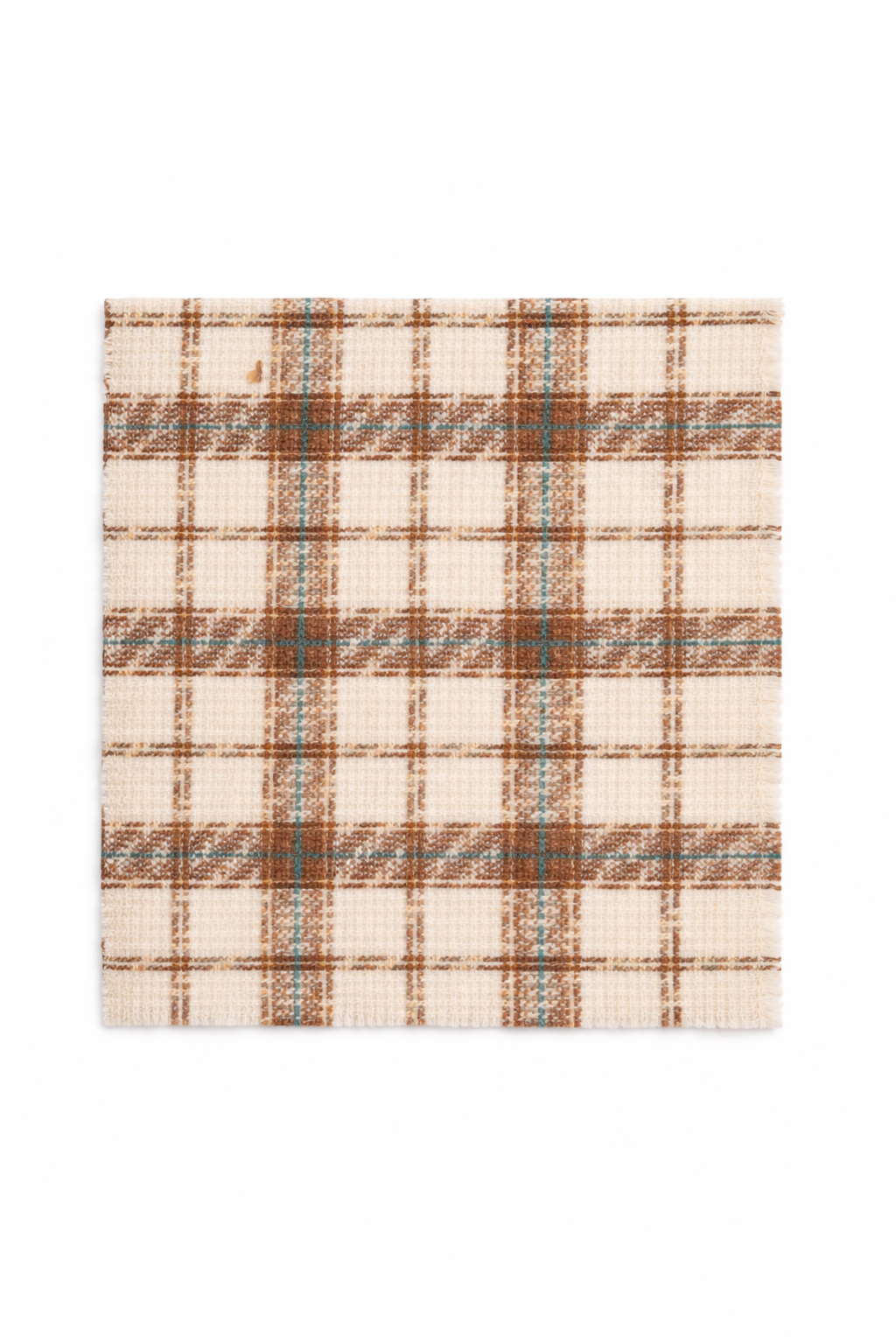 Checked textured tweed