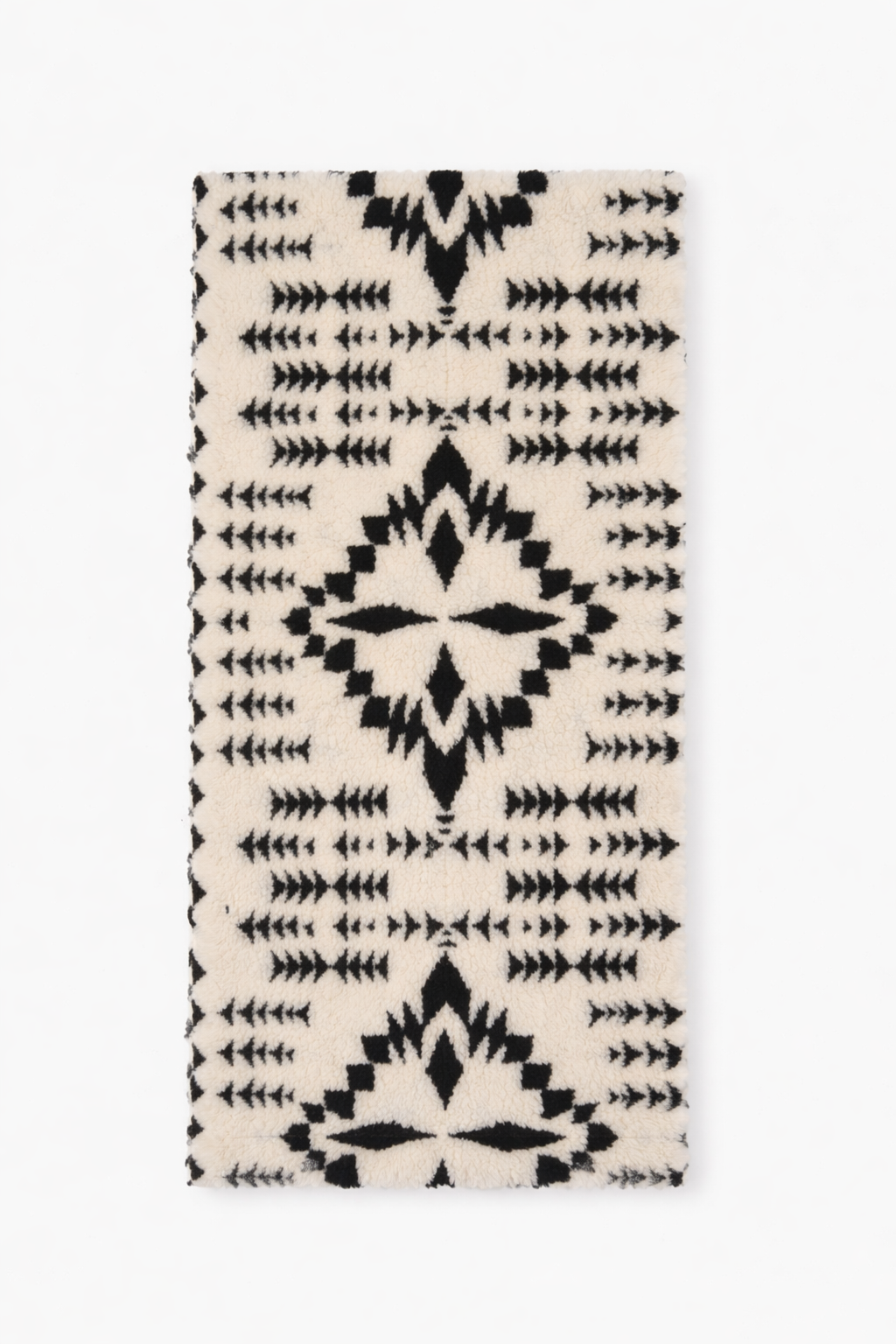 Patterned sherpa fleece printed