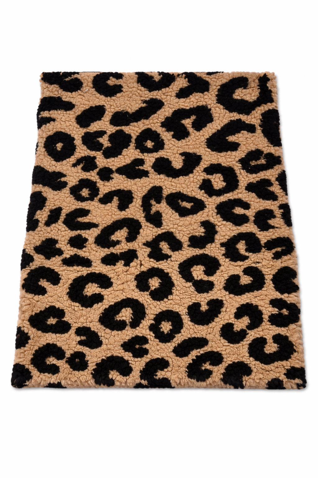 Patterned sherpa fleece printed