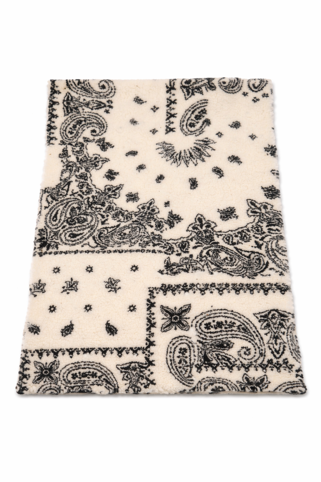 Patterned sherpa fleece printed