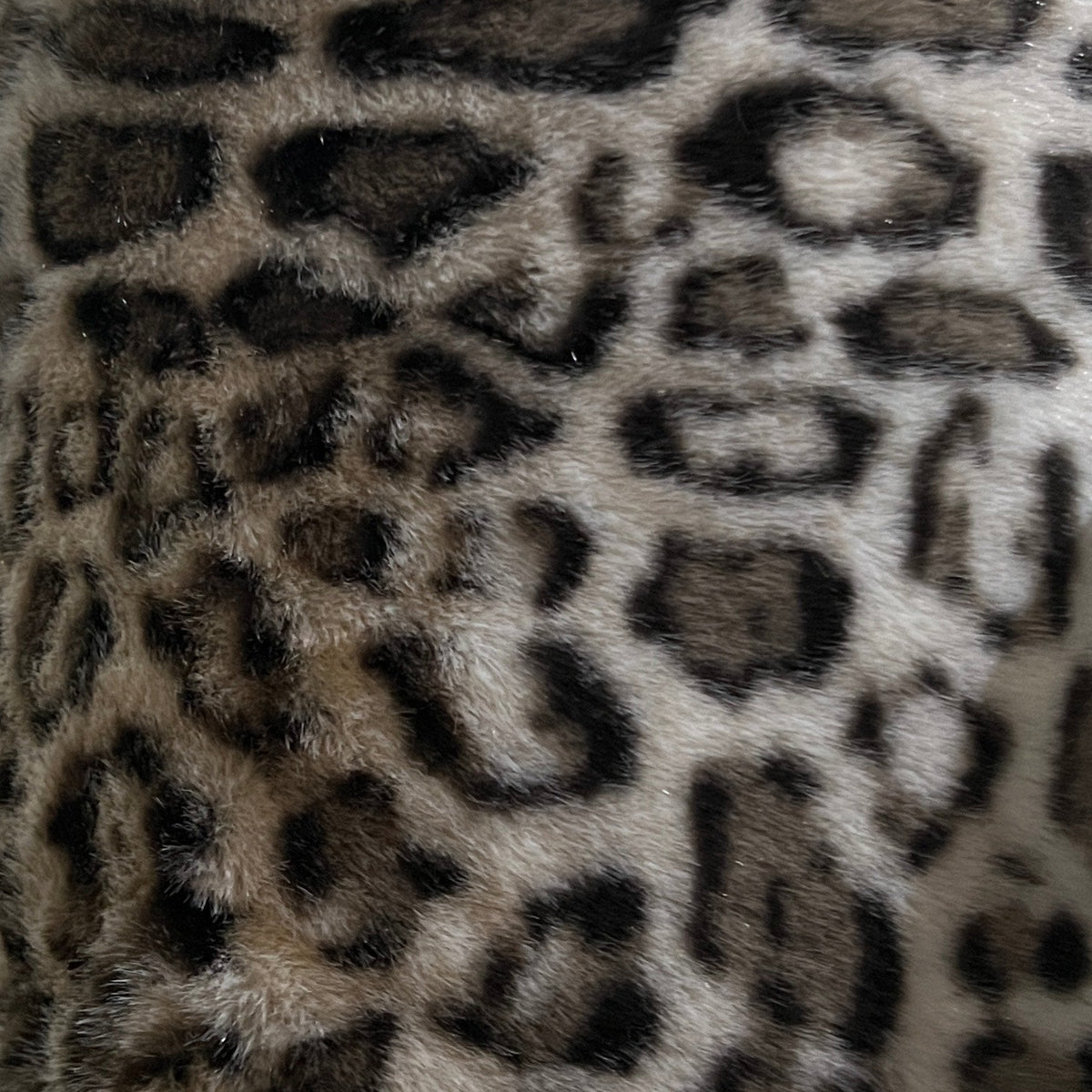 Printed faux fur