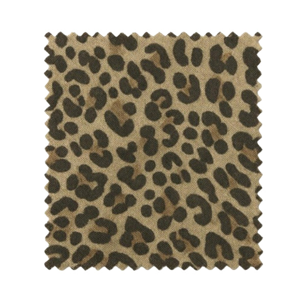 Woven Twill Cotton leopard Print